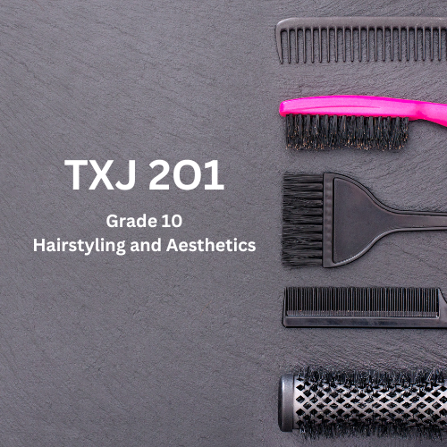 Hairstyling brushes on a black background
