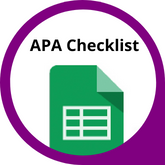 Button to an APA Checklist in Google Sheets