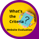 Button Criteria for Evaluating Websites