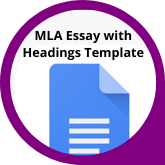 Button MLA Essay with Headings Template in Google Docs