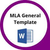 Button MLA General Template in Word