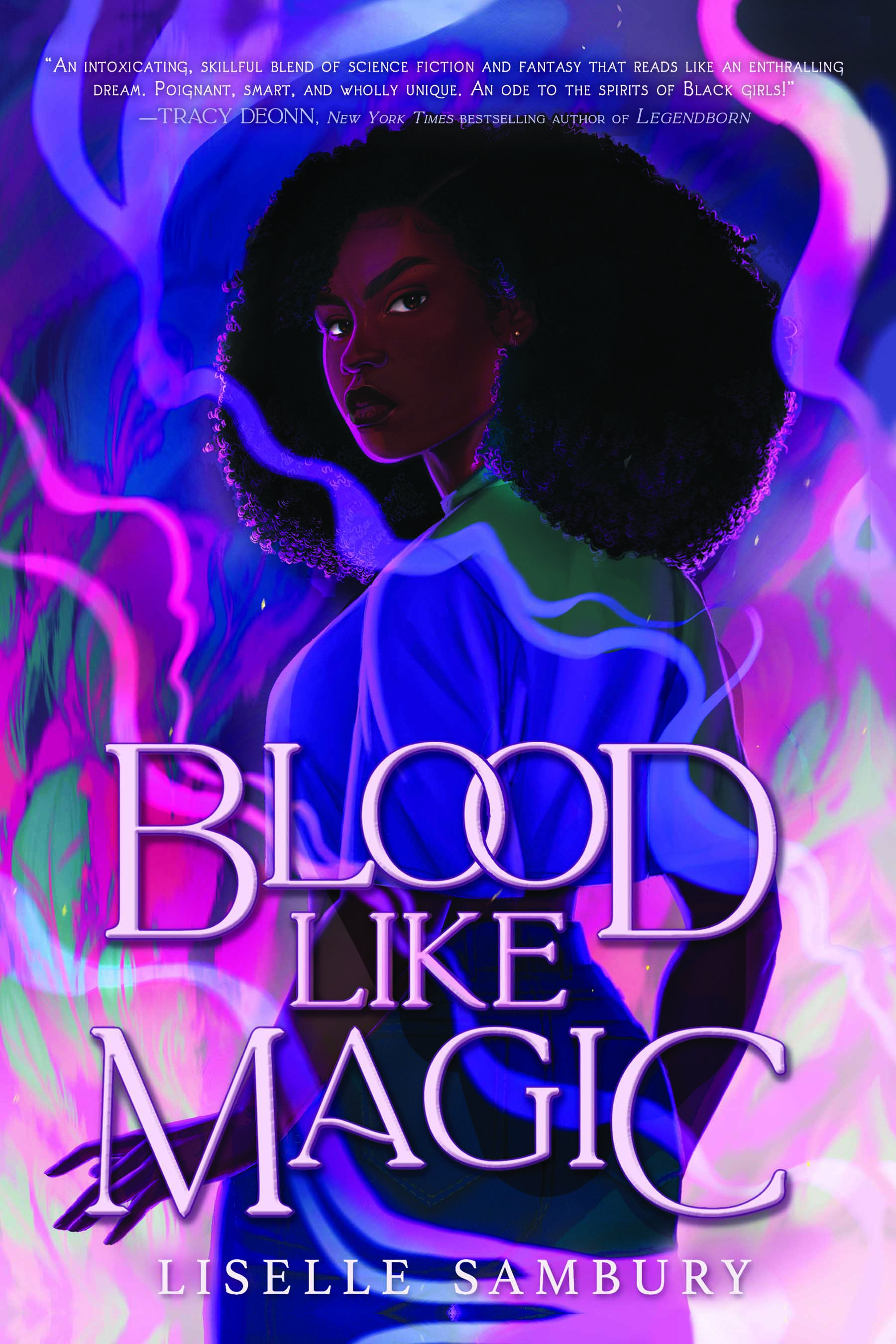 Book Cover for Blood like Magic with a woman in sillouette