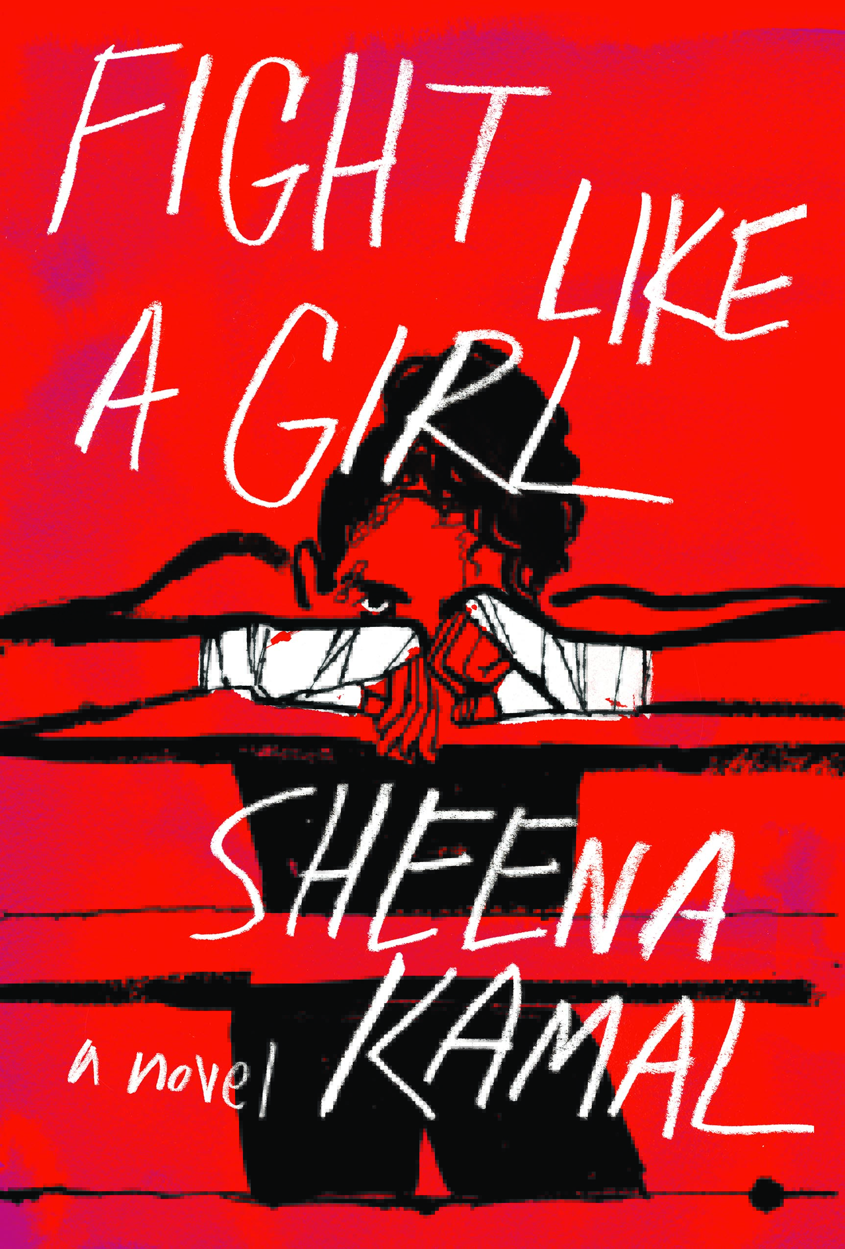 Book Cover for Fight Like A Girl with a boxer on the cover