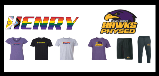 Henry Street Hawks Spirit Wear and Phys. Ed. Wear